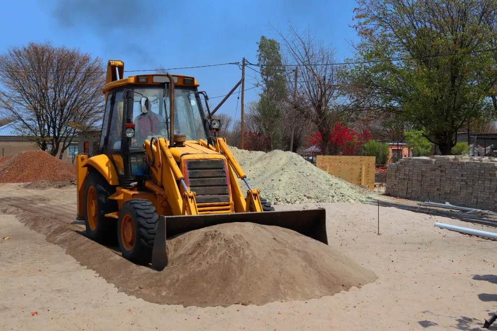 Terrassement tracteur